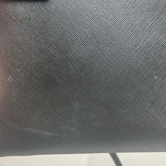 Michael Michael Kors Karla East West Leather Crossbody Bag Black and Gold - Picture 5 of 10